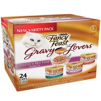 Fancy Feast Gravy Lovers Canned Cat Food Variety Pack 3-oz can