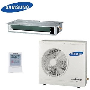 Samsung Slim Duct Single Zone Split Air Conditioner and Heat Pump 18000 BTUs 13.6 SEER