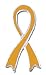 Jewelry : Solid Sterling Silver Awareness Ribbon - Gold