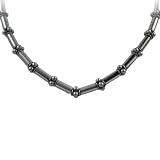 Metal Studded Link Necklace