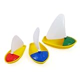 3 Boat Sailboat Tugboat Family + Fun Bath Tub Pool Toy Boats for kids