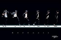 Michael Jackson (Moonwalk) Music Poster Print - 24" X 36"