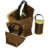 5-Piece Tote Set - Chocolate/Lemon