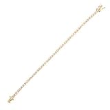 3MM Gold Plated C.Z. Diamond Classic Tennis Bracelet