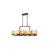 Luminous Rustic Ebony Finish 10-Light 37 Wide Chandelier