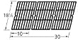 Cast Iron Cooking Grid for Broil King, Coleman, Fiesta, Charbroil and Kenmore Grills