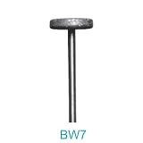 Buy BW7 - 400 Grit Diamond Bur - 3 32 Shank (Made In USA) - 3mm x 13mm Wheel With Flat...