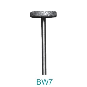 Buy BW7 - 400 Grit Diamond Bur - 3 32 Shank (Made In USA) - 3mm x 13mm Wheel With Flat... by Lasco now!