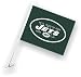 New York Jets Car Flag w/Wall Bracket Set Of 2