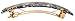 France Luxe Classic Rectangle Barrette - Splash Garden Blue/Green