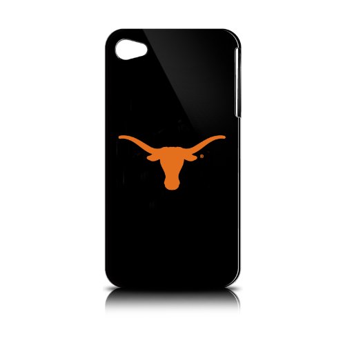NCAA Texas Longhorns Varsity Jacket Hardshell Case for Apple iPhone 4, Black