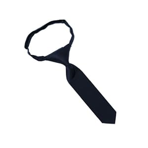 Solid Color 8 Inch Infant Pretied Tie - Navy Blue