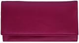 1642 Soft Nappa Leather - Large Flap Over Purse with Inside Zip, Credit Card Slots, Note Sections Style 1030 17