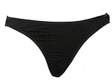 Rampage Black Netted Swimsuit-bottoms