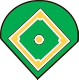 Baseball Diamond Car Magnet