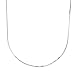 14k White Gold .8mm Box Chain Necklace, 18"