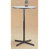 Black Bar Table W  White Laminated Top and 2 Stools by 