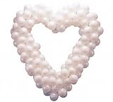 Complete Heart Shape Balloon Kit by BalloonArtTM Sculpture Balloon Kit for Wedding, Bridal Showers, Anniversary Balloon Decor Complete Heart Shape Balloon Kit by BalloonArtTM Sculpture Balloon Kit for Wedding, Bridal Showers, Anniversary Balloon Decor