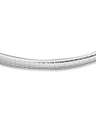 Sterling Silver 16 Inch 4mm Domed Omega Necklace
