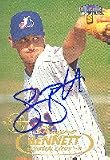 Shayne Bennett, Montreal Expos, 1998 Fleer Tradition Autographed Card
