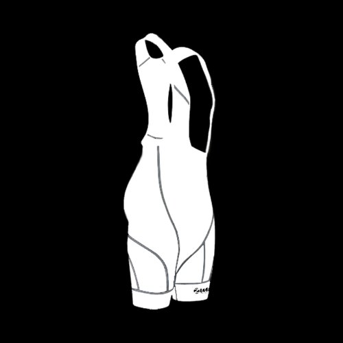 Zimco Mens Pro Air Plus Cycling Bib Short White M,L,XL 146