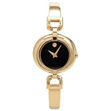 Women Gold Watch, Movado Womens Vivo Gold-Tone Stainless Steel Bangle Bracelet Watch