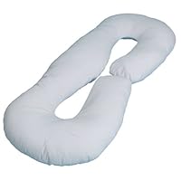 Leachco Snoogle Loop Contoured Fit Body Pillow Replacement Cover, Ivory