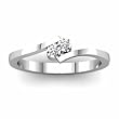Platinum Promise Diamond Ring - 0.06 Ct.