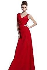 Chiffon/Taffeta/Tulle Beaded Crystal Crystals Lace Applique Evening Dress 