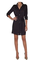 Long Sleeves Spaghetti Strap Chiffon/Polyester Sheer Belted  Shirt  Dress