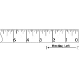 Buy 12' LEFT READING STEEL TAPE MEASURE By Peachtree Woodworking - PW1135 by Peachtree Woodworking