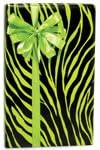 Lime Zebra Gift Wrap 15 Foot Roll Wrapping Paper