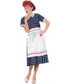 I Love Lucy Polka Dot Dress Adult Costume Size Small 6-8