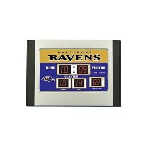 Baltimore Ravens Scoreboard Desk Clock 6.5x9 Scoreboard Desk Clock- Baltimore Ravens - NFL... by 