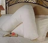 New Slumberdown V Shaped Luxury support pillow with *Cream pillow case Free*