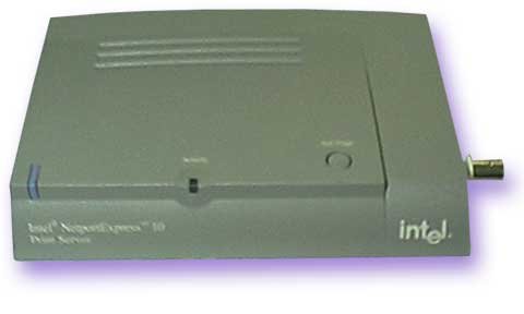 Intel PCLA2151B Netport Express 10 Three Port Print Server - 2 parallel 1 serial - 10BaseT Multi protocol - w/486 embedded processor & 2 meg print buffer - RJ45 & BNC (Ethernet Coax) - Includes Printer Server Unit - Power Supply (Universal voltage) - Manual and Driver CD (English) - NO POWER CORD INCLUDED - Works with older printers