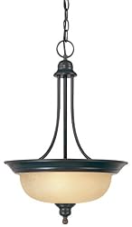 Hardware House 544791 Seville 15-Inch by 22-1 2-Inch Ceiling Lighting Fixture Pendant Classic Bronze store