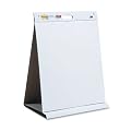 3M Post-it 20 x 23 Inch Tabletop Easel Pad, 20 White Sheets (563)