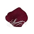 4000 Wedding Silk Rose Petals Deep Burgundy by Amore