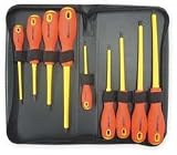 Westward 1YXN6 Insulated Combo Screwdriver Set, 9 Pc by WestWard Tools