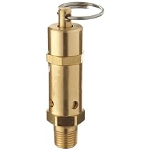 Kingston 112CSS Series Brass ASME-Code Safety Valve, 300 psi Set Pressure, 1/4" NPT Male