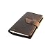 Rustic Leather Checkbook Cover, Dark Brown