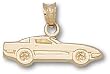 Chevy Corvette C4 Silhouette 1/4" Charm/Pendant -14K/10K, Stainless Steel or Gold Plated