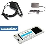 3-piece Value Combo Pack of Sharp Hiptop T-mobile Sidekick Iii/3 PDA Smartphone Includes: Vehicle Cigarette Lighter Power Charger with Ic Chip + Standard Lithium-ion Replacement Battery + Home Wall Travel Plug in Ac Charger