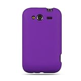 Silicone Gel Skin PURPLE Sleeve Rubber Soft Cover Protector Case for HTC WI ....