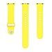 MoKo Apple Watch Band Series 1 Series 2, Soft Silicone Fitness Replacement Sports Band for 38mm Apple Watch 2015 & 2016 All Models, YELLOW (Not fit 42mm Versions)