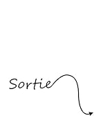 Ambiance Live Vinilo Decorativo For door "Sortie" Negro