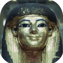 Coaster Set - 4 pcs - SQUARE - Designer Coasters: Country: Egypt - (CSCEG-101) Egyptian Artifact