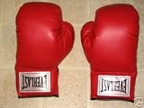 PAIR OF RED Everlast BOXING GLOVES WITH LACES (BOXING)