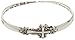 Bracelet - Christian Bible Scripture Silver Tone Twist Bangle - Rickis Matthew 7:7